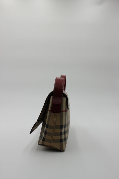 Nova Check Canvas Læder Skuldertaske